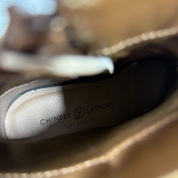 Buckle Chinese Laundry Ankle Booties Women’s Size 10 Animal Print Platform Shoes - Picture 11 of 15